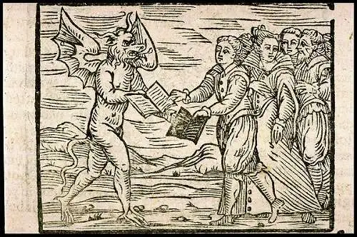 After selling your soul to the devil – the moment the pact is sealed, shown in this powerful illustration
